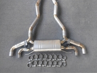 BMW M5 F90 Titanium Cat-back Performance Système d'échappement avec M-Logo Embouts en fibre de carbone Quad Exists Valvetronic Control Kit