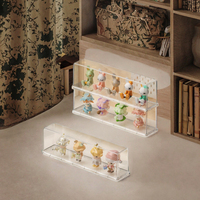Populaire Transparent Acrylique Mur Monté Mini Jouet Vitrine Boîte Injection En Plastique Fabricants Fourniture pour Poupée De Stockage