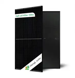 欧洲仓库410瓦400瓦太阳能电池板波兰全黑太阳能模块库存仓库鹿特丹仓库光伏太阳能模块