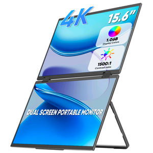 Moniteur portable tactile SIBOLAN <span class=keywords><strong>4K</strong></span> 15,6 pouces IPS LED avec interface Type-C, design pliable, détection de gravité pour utilisation double/ordinateur portable - Product Image 1