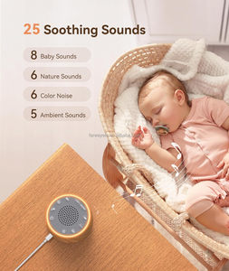 Máquina de Sonido Blanco con Reloj <span class=keywords><strong>Despertador</strong></span> para Bebés y Adultos, Sonidos Relajantes, Intensidad Regulable, para Dormitorios y Personas con Sueño Profundo - Product Image 4