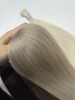 Cheveux humains vierges Remy de qualité supérieure en vrac pour tressage, provenant d'un seul donneur, super double drawn, alignés, cheveux russes, couleur blonde