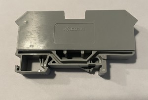 PLC (Lot of 8) 283-601 TERMINAL BLOCK, GRAY, 750V <strong>16mm</strong>, w/end cap Warranty Product - Product Image 1