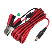Câble d'alimentation solaire Starlink Mini 3M, câble de charge pour batterie de voiture 12V 2 broches avec prise DC et pinces crocodiles