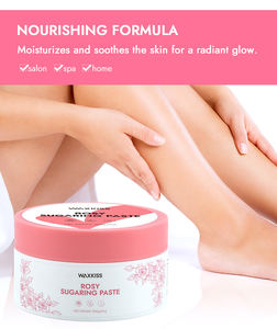 En stock Waxkiss, nueva llegada, 200g de cera depilatoria con aroma a rosas, cera de azúcar indolora para depilación, kit de pasta de azúcar para salón de belleza - Product Image 5