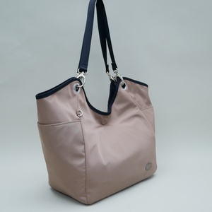 Double-sided Reversible Women's Monogram Print Tote <b>Bag</b> Large Capacity Water-resistant Nylon Shoulder <b>Bag</b> for <b>Work</b> Travel Daily - Product Image 5