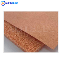 AOTELEC Mousse 99.9% Cu haute pureté pour batterie au lithium matériau de cathode mousse de cuivre métallique poreuse