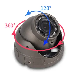 금속 방수 차량 백업 카메라 미니 360 도 회전 보안 카메라 자동차 전면 후면 후면보기 카메라 가이드 라인