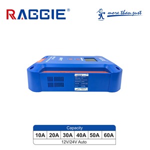 Contrôleur de charge solaire <span class=keywords><strong>MPPT</strong></span> RAGGIE série RG-CN 10 à 60A 12V 24V avec écran LCD automatique et double port USB pour système hors réseau - Product Image 4