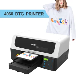 2024 हॉट सेल डायरेक्ट टू गारमेंट मशीन टी-शर्ट प्रिंटर डुअल प्रिंट हेड्स A2 Dtg प्रिंटर I3200 के साथ