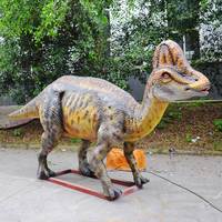 Modèle de dinosaure animatronique stimulé et attrayant pour parc d'attractions