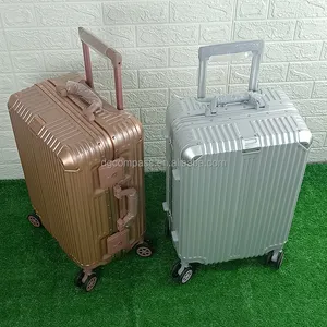 New Designer Koffer 2024 High Quality Aluminum Frame Luggage Set Unisex ABS PC Travel Bags With Spinner Wheels Trolley Suitcase