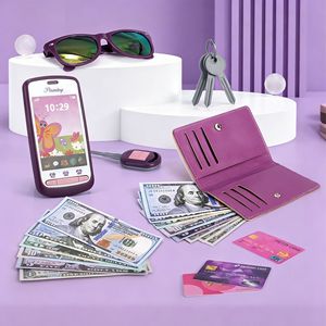 Ensemble de 32 accessoires de jeu tendance pour filles avec sac à main, <span class=keywords><strong>maquillage</strong></span> simulé, jouets de beauté, déguisements pour enfants - Product Image 3