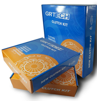 GRTECH 628358500 275mm Kit d'embrayage de qualité d'origine pour voiture, comprenant le couvercle et le disque d'embrayage pour Toyota Hilux