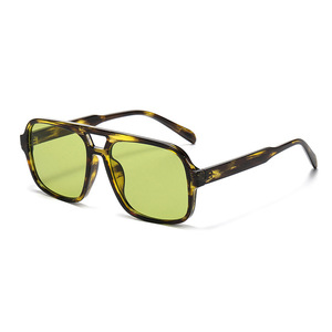 Lunettes de soleil rétro à double barre, tendance street style, protection UV, pour hommes et femmes - Product Image 6