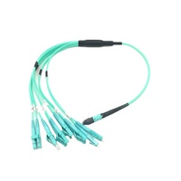 FIBERCAN 3.0mm 12 Core OM3 MPO Fanout LC Fiber Optic Patch Cord