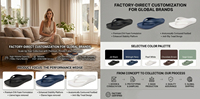 Tongs pour femmes avec soutien de la voûte plantaire, semelle épaisse confortable, sandales ergonomiques orthopédiques pour la récupération, claquettes de plage