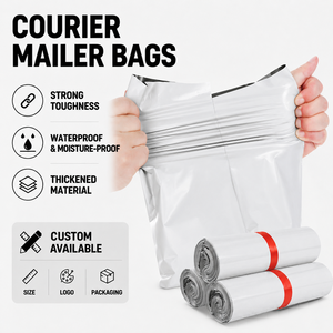 Sacs d'expédition pour courrier, épais, imperméables, auto-adhésifs, sacs d'emballage en plastique pour l'expédition et la livraison express - Product Image 1