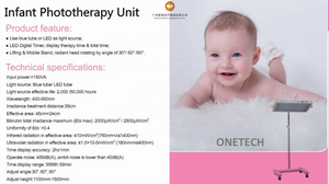 เครื่องมือบำบัดด้วยแสง BH100 ระดับมืออาชีพ สำหรับการรักษาโรคตัวเหลืองในทารกแรกเกิด ด้วยการบำบัดด้วยแสง LED สำหรับเด็กทารก - Product Image 2