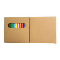 Crayons de couleur hexagonaux solubles personnalisés Bonvada BK-CPZ11 3,5 pouces pour étudiants et enfants, en bois, HB 2B, 6 couleurs
