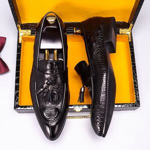 2025 Designer Men's Business Office Leather <b>Shoes</b> for Outdoor Leisure and Casual Wear Anti-Slip Breathable <b>Height</b> <b>Increasing</b> - Product Image 5