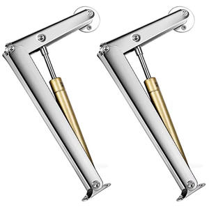 Support de levage réglable en acier au carbone avec vérin à gaz et charnière hydraulique - Argent pour meubles de cuisine et de salle de bain - Product Image 5