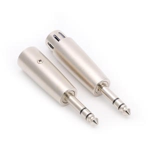 3针XLR公到立体声6.35毫米插孔适配器3芯XLR母到立体声6.35毫米插孔转换器，用于影音麦克风麦克风混音器 - Product Image 2