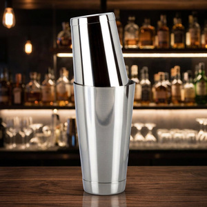 Shaker Boston Professionnel Grande Taille 28 Oz 18 Oz (540ml) (828ml) en Acier Inoxydable de Grade 304, Meilleure Vente, pour Cocktails et Bar - Product Image 2