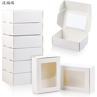Boîte d'emballage en carton ondulé personnalisée avec fenêtre transparente en PVC, boîtes rigides recyclables pour cadres photo, couleur personnalisée