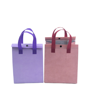 Wholesale Portable Durable Insulated Paper Lunch Bag Custom Logo Print Thermal Kraft Cooler with Cartoon Pattern Bulk Available - Product Image 2