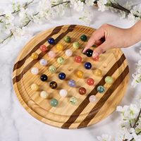 Jeu de solitaire en bois classique et créatif, fait main avec logo personnalisé, certifié BSCI, idéal pour un cadeau
