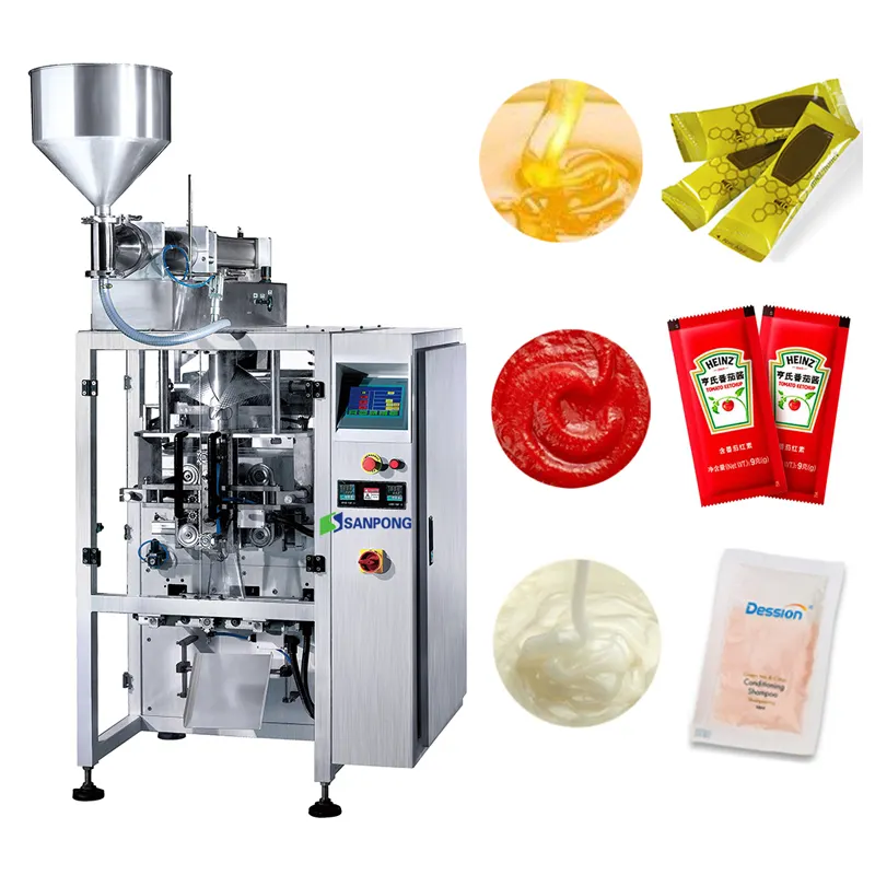 Automatische Hoge Kwaliteit Boter/Tomatenpuree/Shampoo/Honing/Ketchup Vullen En Afdichten Sachet Verpakking Machine Prijs