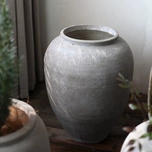 Vendita calda inox grande giardino esterno <span class=keywords><strong>vasi</strong></span> da fiori in fibra di terracotta antichi <span class=keywords><strong>vasi</strong></span> di cementeria per la decorazione della casa - Product Image 4