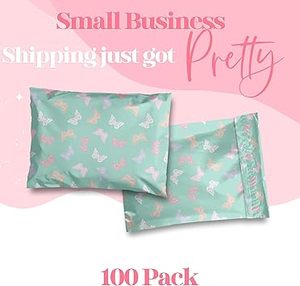 Bolsas Autosellables Resistentes al Agua, Sobres de Envío Color Rosa con Lazo, Resistentes a Desgarros, para Envíos al por Mayor de Pequeñas Empresas - Product Image 5