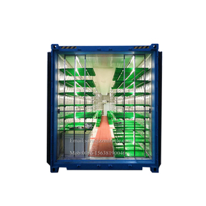 Vận chuyển container loại hydroponic Lúa Mạch Hạt Giống Nảy mầm hệ thống với công suất hàng ngày của 500 kg tươi thức ăn cho thức ăn chăn nuôi - Product Image 3