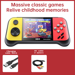 <span class=keywords><strong>Consola</strong></span> de Videojuegos Portátil X60 al por Mayor, <span class=keywords><strong>Consola</strong></span> de Juegos Retro Portátil, Reproductor de Videojuegos Retro - Product Image 3