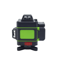 Niveau laser industriel DIY de qualité supérieure, 16 lignes vertes 520nm, rotation 4D à 360°, précision de 300m, portée de 50m, batterie Li-Ion statique