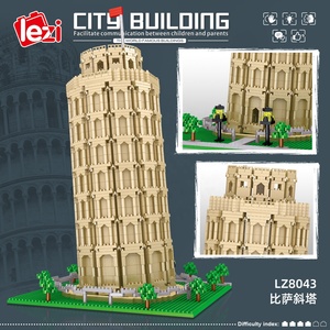 Recién Llegado: <span class=keywords><strong>Torre</strong></span> Inclinada de Pisa, Italia, Mini Bloques de Construcción Culturales, Juguete de Bloques de Construcción para Adultos y Niños, Regalo de Navidad - Product Image 3