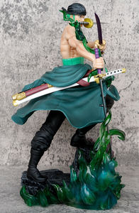 หุ่นดาบซามูไรมี3หัวเปลี่ยนได้ขนาด31.5ซม. สำหรับอะนิเมะ GK Roronoa Zoro - Product Image 5