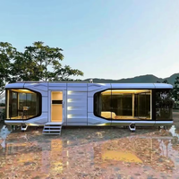 Conteneur préfabriqué de construction rapide de maison de capsule d'espace mobile en acier imperméable pour l'usage de salle de bains d'atelier de carport de bureau