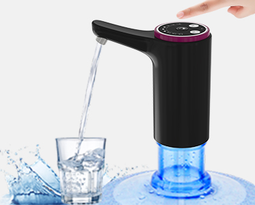 Black USB Rechargeable Water Pump Dispenser 800mAh For Home Office