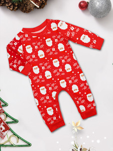 Custom All-Print Respirável Manga Longa Loungewear para Casais XMAS Cartoon Family Pijama De Natal Dropshipping Frente De Malha - Product Image 5
