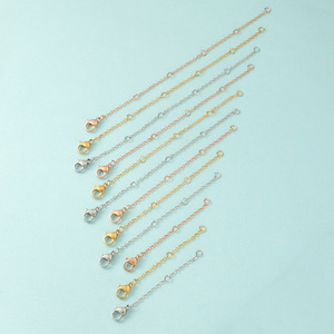 Tự làm đồ trang sức tùy chỉnh chuỗi <span class=keywords><strong>Extender</strong></span> Vòng cổ đồ trang sức phát hiện <span class=keywords><strong>Extender</strong></span> chuỗi đuôi - Product Image 2