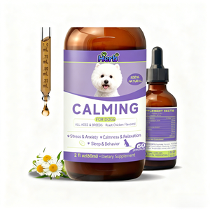 Aide à l'anxiété, au stress, à la douleur, à l'inflammation, à l'arthrite, gouttes de Caml à puissance maximale pour chiens et chats - Product Image 1