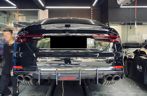 Diffusore in Vera Fibra di Carbonio Stile RS5 per Auto, Splitter Inferiore Paraurti Posteriore per Audi <span class=keywords><strong>A5</strong></span> SLINE S5 2017 2018 <span class=keywords><strong>2019</strong></span> - Product Image 6
