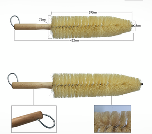 Juego de cepillos de limpieza para ruedas de <span class=keywords><strong>coche</strong></span> con mango de madera y filamentos de sisal de Zhenda Source Factory, para limpieza de rincones pequeños y lavado de coches. - Product Image 5
