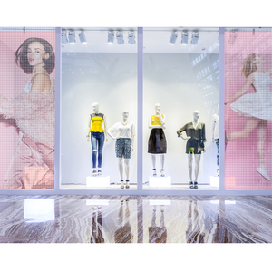 HD p3.9 Trong Suốt <span class=keywords><strong>LED</strong></span> hiển thị phim Ultra Slim linh hoạt Glass Curtain màn hình cho cửa hàng quảng cáo - Product Image 3