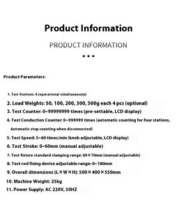 Mesin Pengujian Umur Tombol Keyboard KSD |   Penguji Daya Tahan Tombol dengan Garansi 1 Tahun untuk Elektronik/Mainan - Product Image 4