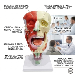 Modèle Nasal, Oral, Pharyngé et Laryngé en 10 Parties, Agrandi 2X, en PVC, pour Ressources Pédagogiques Médicales, CE ISO ROHS CNAS - Product Image 1