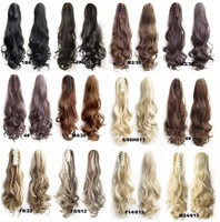 100% Vierge Remy Brésilienne Extension de Cheveux Humains de Haute Qualité Droite Clip-In Ponytail Wrap-Around Style Couleur Naturelle 100g